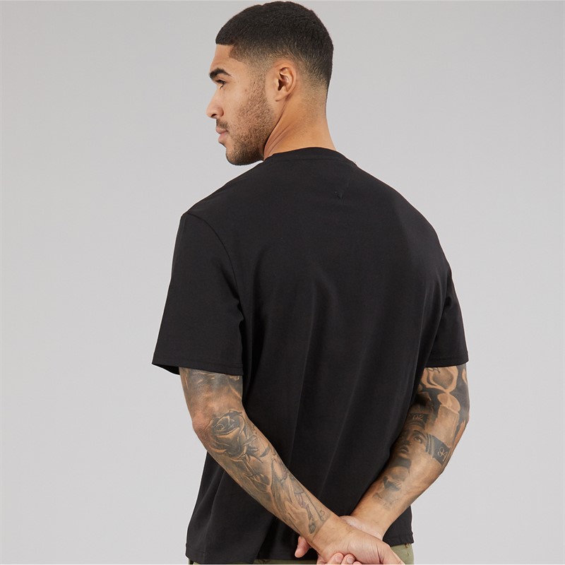 Tommy Hilfiger Mens 90S Vintage LA T-Shirt Black