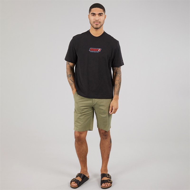 Tommy Hilfiger Mens 90S Vintage LA T-Shirt Black