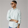 Tommy Hilfiger Mens Reg Stripe Oxford Shirt Bahama Green Stripe