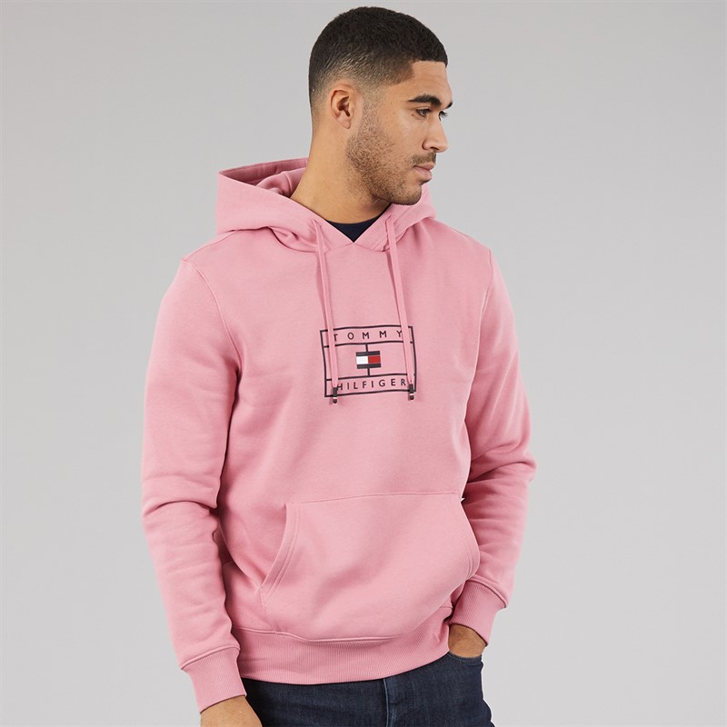 Tommy Hilfiger Mens Hoodie Pink
