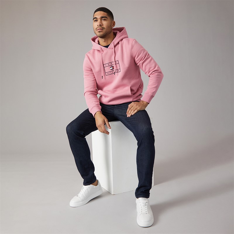 Tommy Hilfiger Mens Hoodie Pink