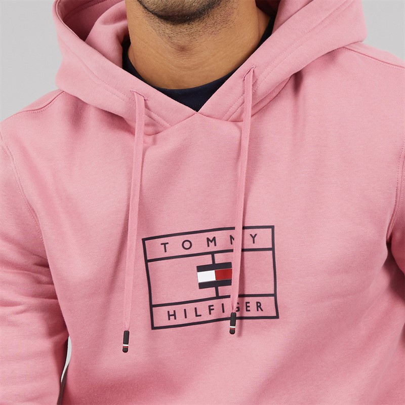 Tommy Hilfiger Mens Hoodie Pink