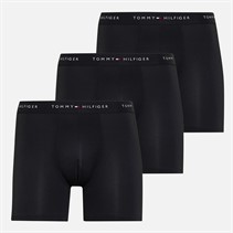 Tommy Hilfiger Mens Three Pack Boxer Briefs Black/Black/Black