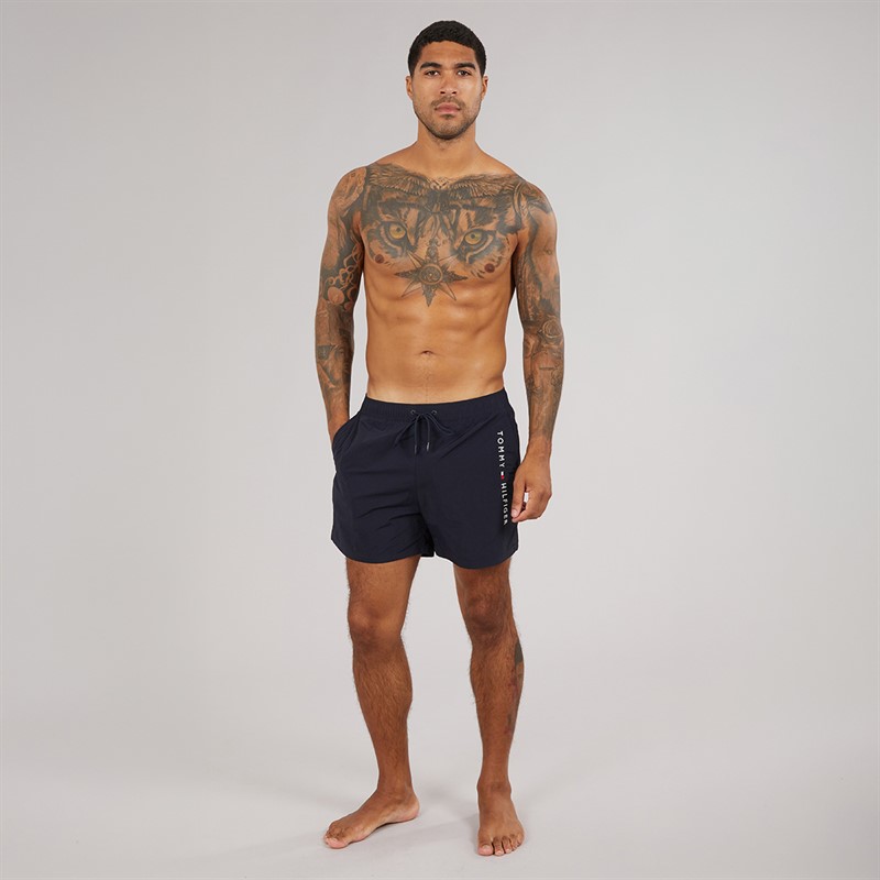 Tommy Hilfiger Mens Drawstring Swim Shorts Desert Sky