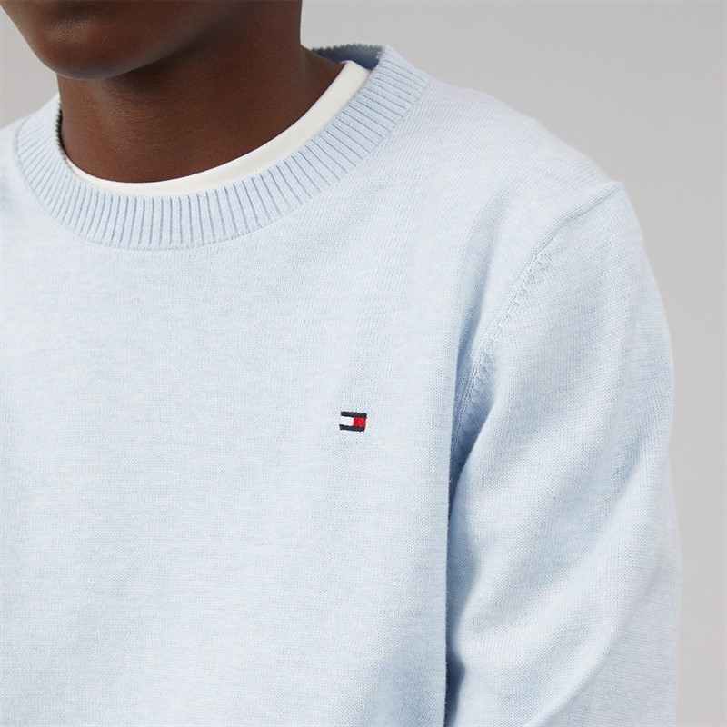 Tommy Hilfiger Boys Crew Neck Sweatshirt Sweet Blue Htr