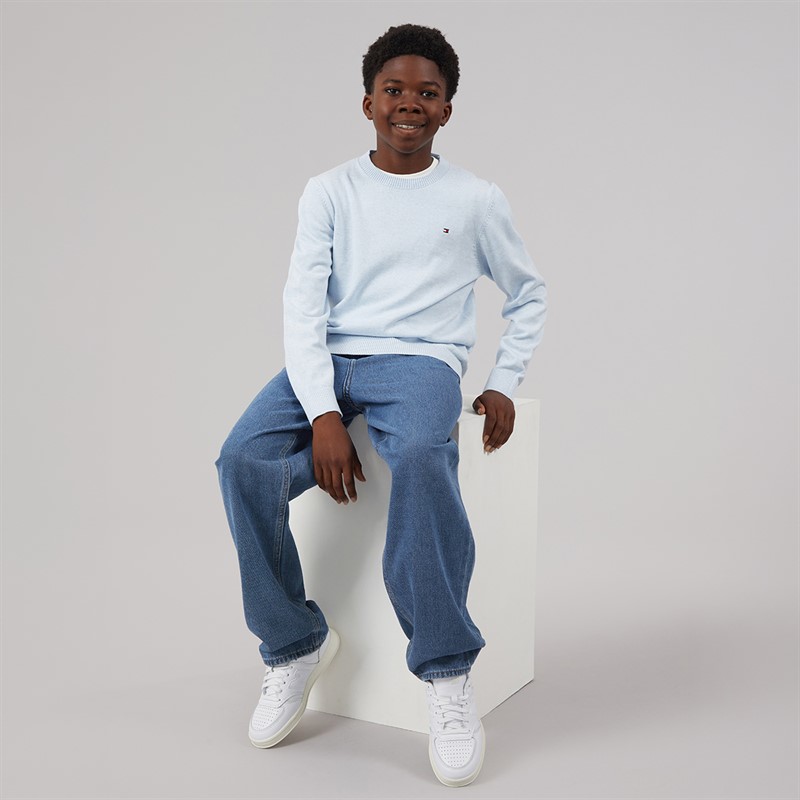 Tommy Hilfiger Boys Crew Neck Sweatshirt Sweet Blue Htr