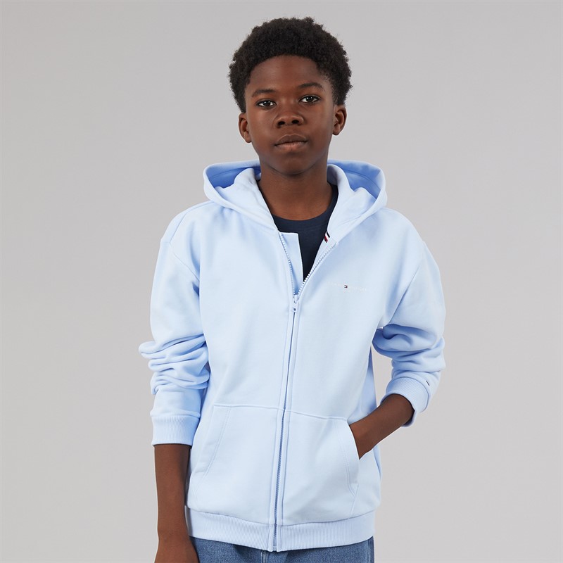 Tommy Hilfiger Kids Mini Corp Zip Through Hoodie Sweet Blue