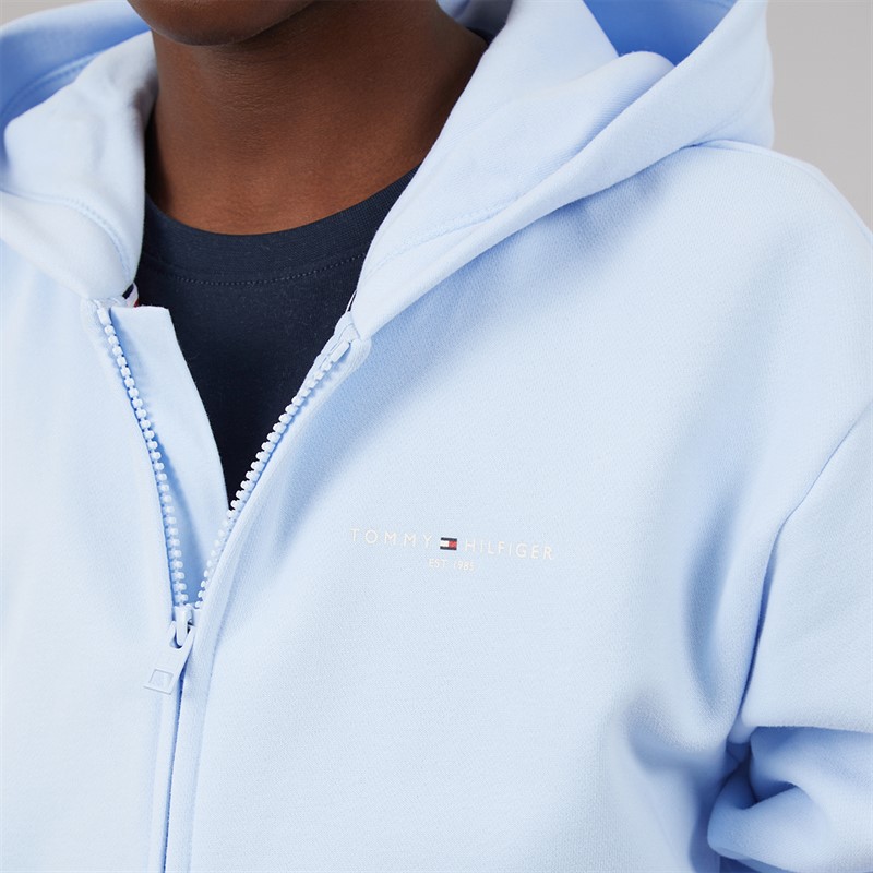 Tommy Hilfiger Kids Mini Corp Zip Through Hoodie Sweet Blue