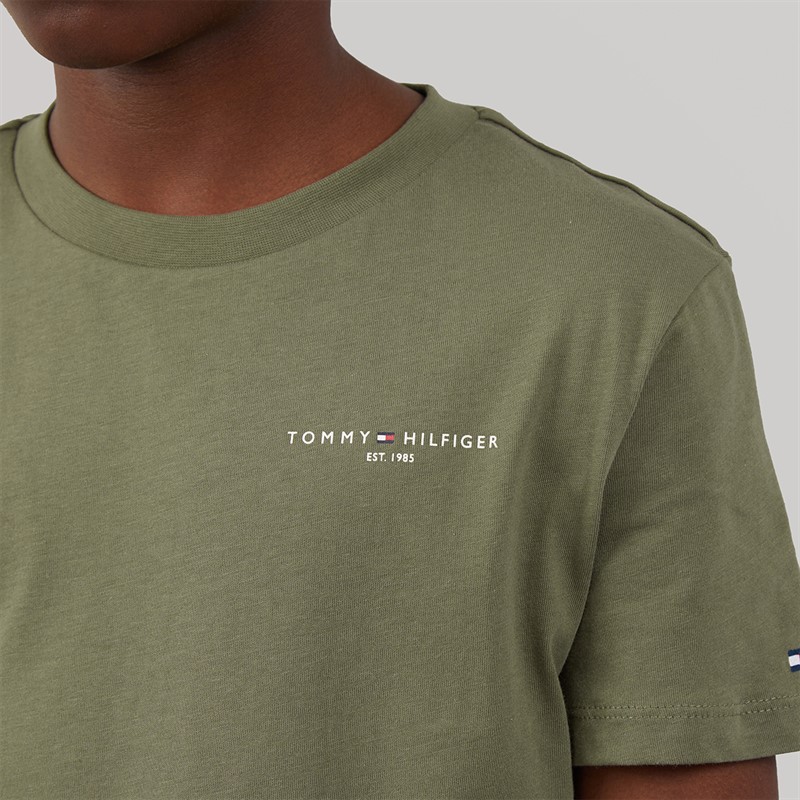 Tommy Hilfiger Boys Mini Corp T-Shirt Battle Green