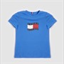 Tommy Hilfiger Boys Wavy Flag T-Shirt Empire Blue