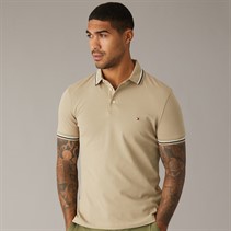 Tommy Hilfiger Mens Tipped Slim Fit Seas Polo Shirt Keystone
