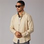 Tommy Hilfiger Mens DC Linen Long Sleeve Shirt Sandalwood