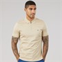 Tommy Hilfiger Mens Interlock Zip Regular Polo Shirt Sandalwood