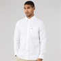 Tommy Hilfiger Mens Light Oxford Solid Long Sleeve Shirt White