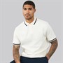 Tommy Hilfiger Mens TH Script Classic Fit Polo Shirt Ivory Petal