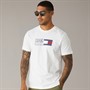 Tommy Hilfiger Mens Brand Love Text Box T-Shirt White
