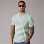 Tommy Hilfiger Mens Cotton Linen Pique Polo Shirt Dark Artichoke/White