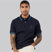 Tommy Hilfiger Mens TH Script Classic Fit Polo Shirt Desert Sky