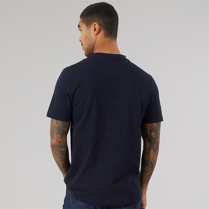 Tommy Hilfiger Mens Global Stripe Pique T-Shirt Desert Sky