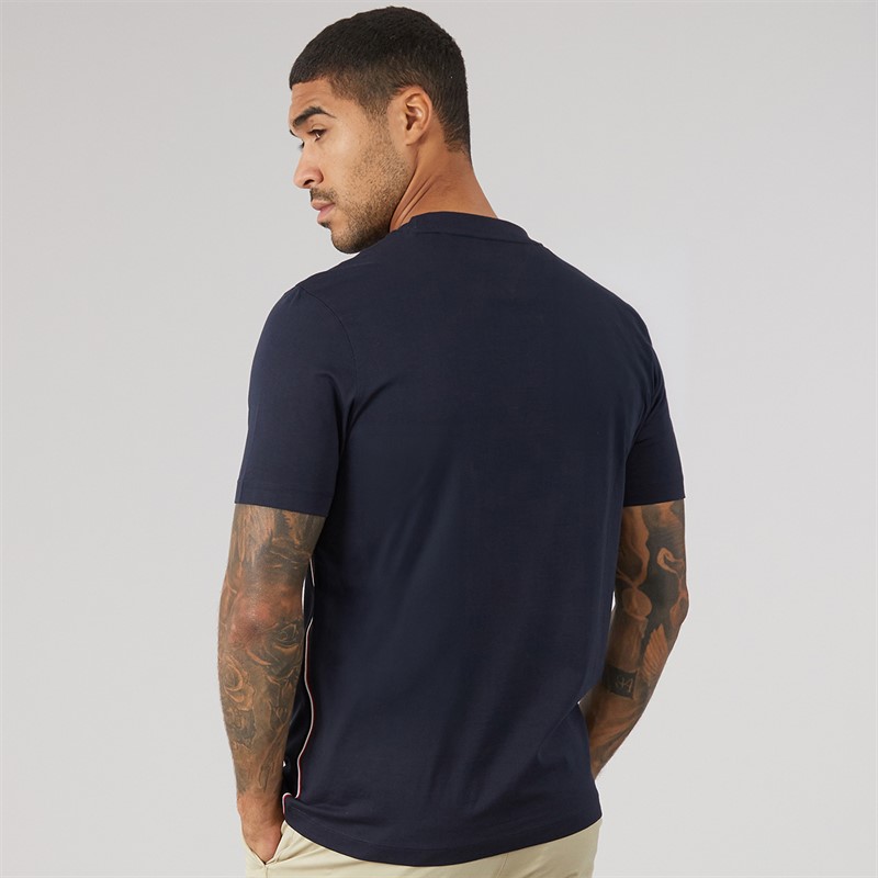 Tommy Hilfiger Mens Global Stripe T-Shirt Desert Sky