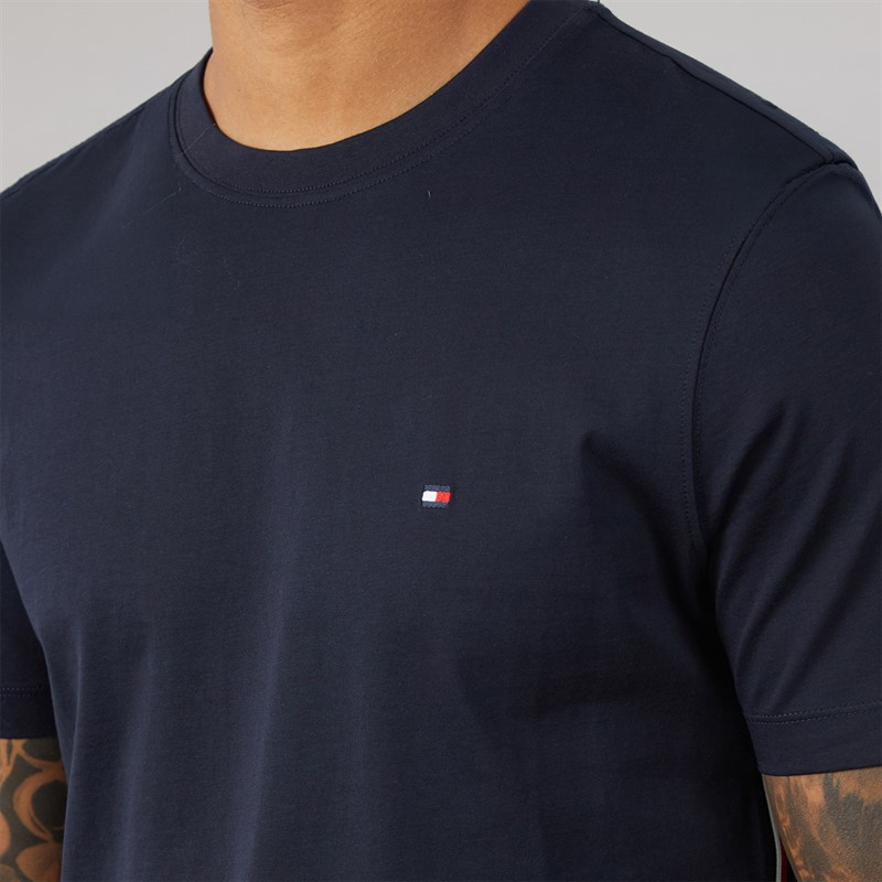 Tommy Hilfiger Mens Global Stripe T-Shirt Desert Sky