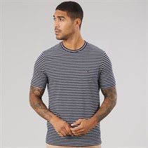 Tommy Hilfiger Mens Essential Seasonal Reg Fit T-Shirt Desert Sky/Ecru Stripe