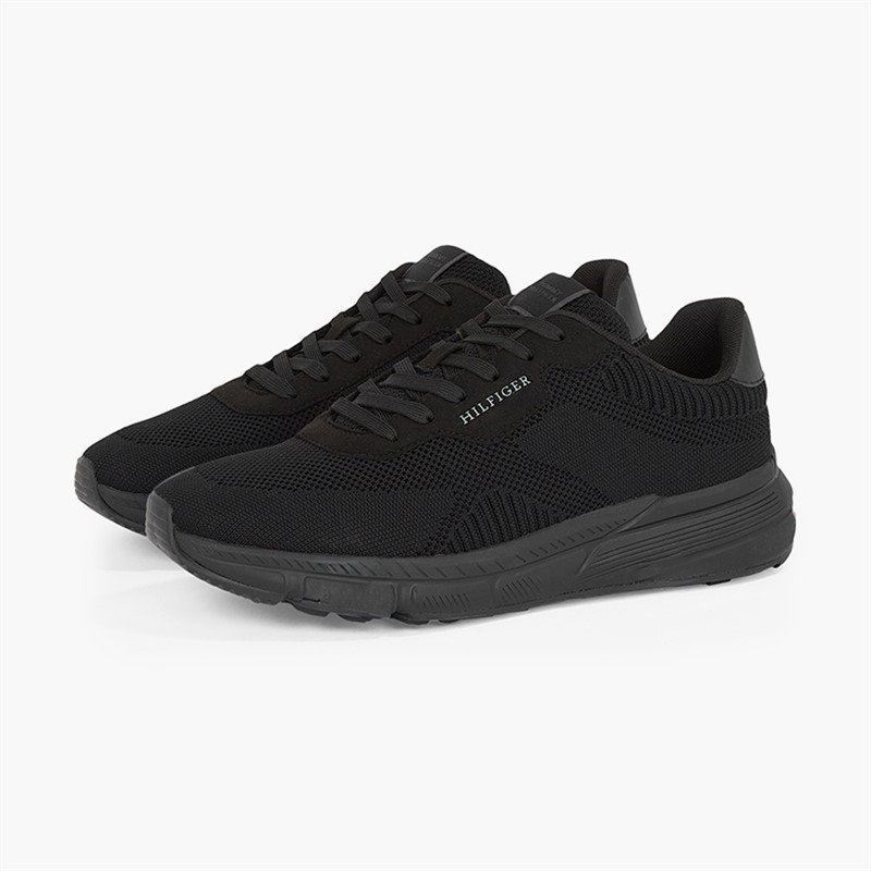 Tommy Hilfiger Mens Lightweight Trainers Black