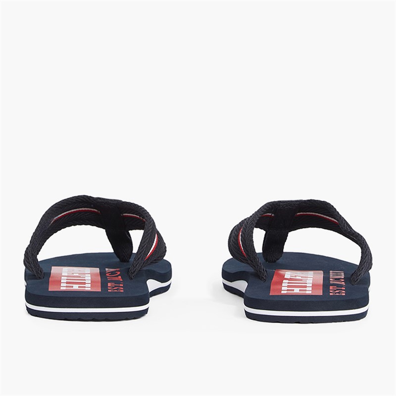 Tommy Hilfiger Mens Corporate Flip Flops Desert Sky