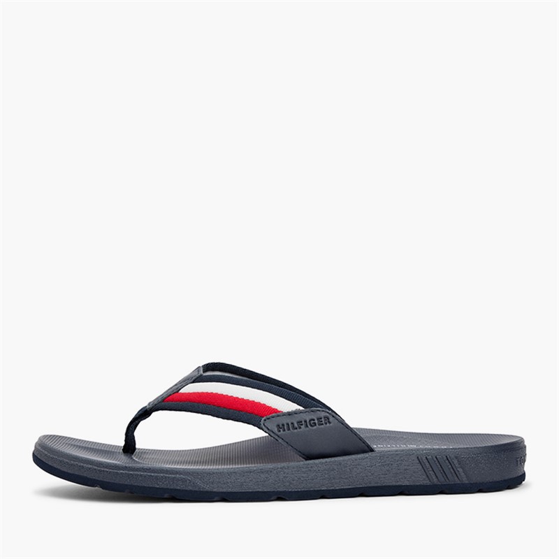 Tommy Hilfiger Mens Molded Flip Flops Rwb