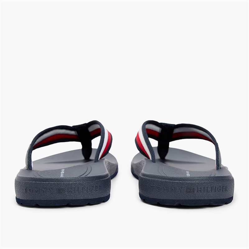Tommy Hilfiger Mens Molded Flip Flops Rwb