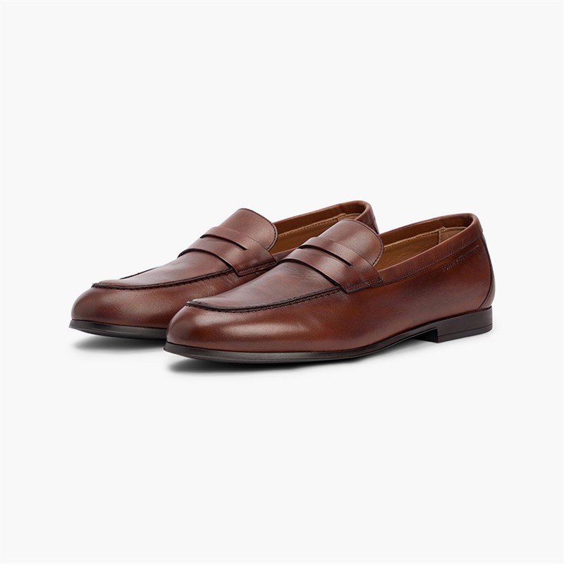 Tommy Hilfiger Mens Flexible Slim Loafers Ginger Clay