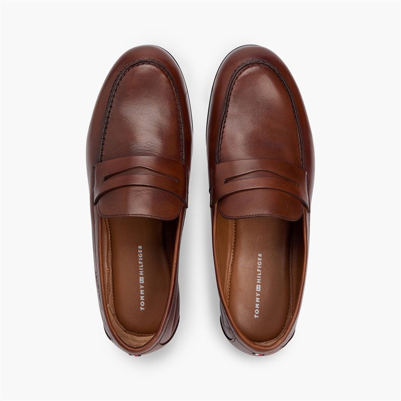 Tommy Hilfiger Mens Flexible Slim Loafers Ginger Clay