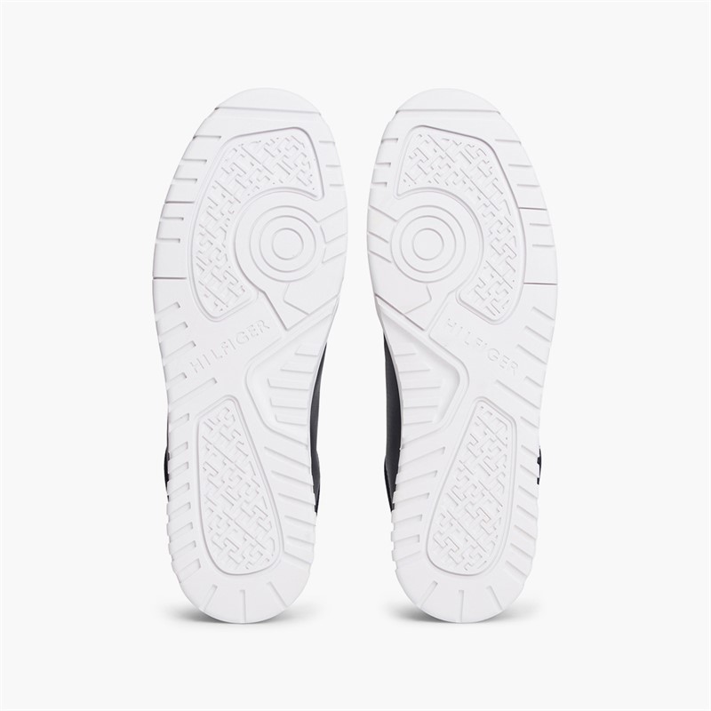Tommy Hilfiger Mens Basket Core Perforated Trainers Desert Sky