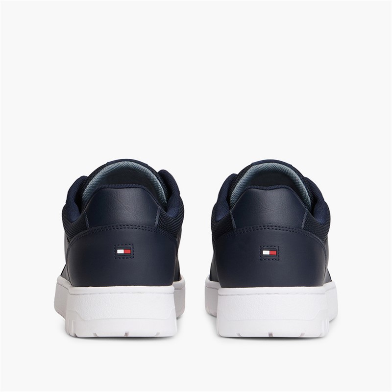Tommy Hilfiger Mens Basket Core Perforated Trainers Desert Sky