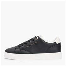 Tommy Hilfiger Womens Feminine Cupsole Trainers Black/Ecru