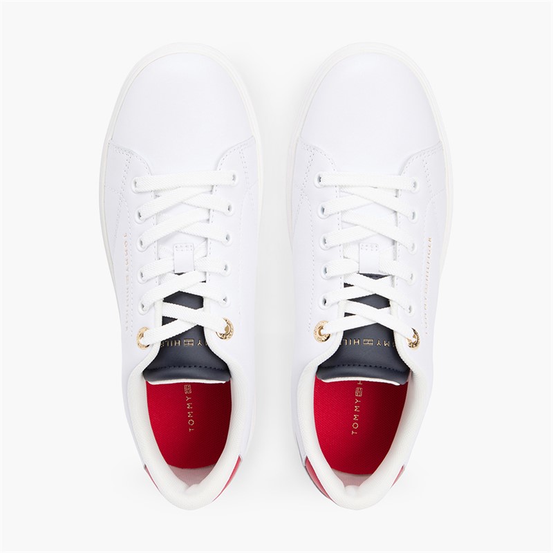 Tommy Hilfiger Womens Feminine Cupsole Trainers Rwb