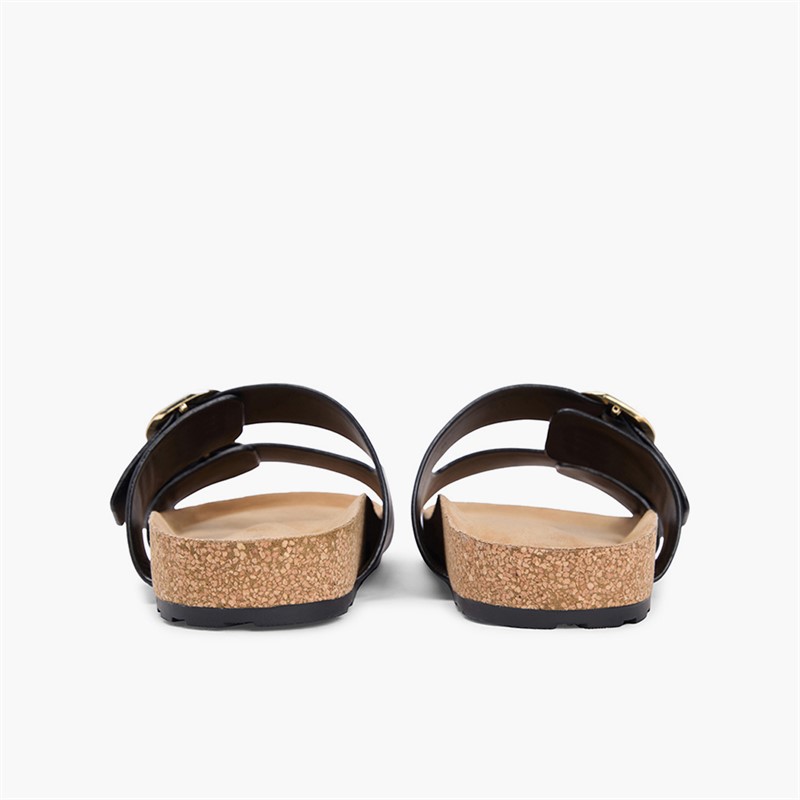 Tommy Hilfiger Womens Classic Dual Strap Sandals Black