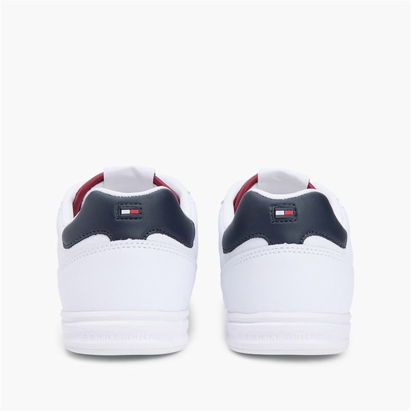 Tommy Hilfiger Mens Low Pro Leather Trainers White