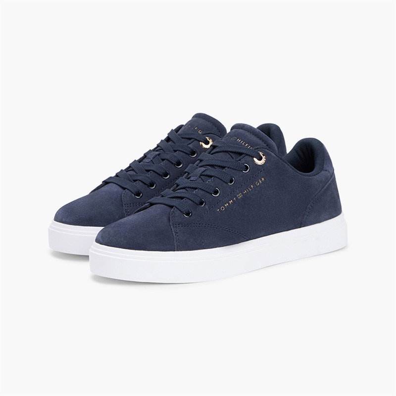Tommy Hilfiger Womens Feminine Cupsole Trainers Space Blue