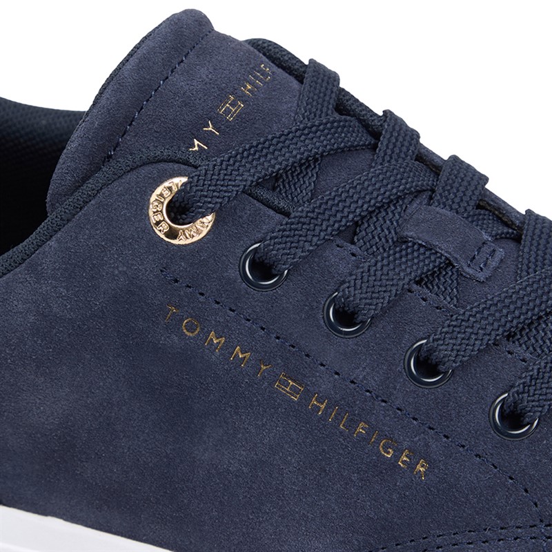 Tommy Hilfiger Womens Feminine Cupsole Trainers Space Blue