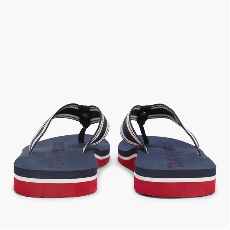 Tommy Hilfiger Mens Womens Webbing Flip Flops Rwb