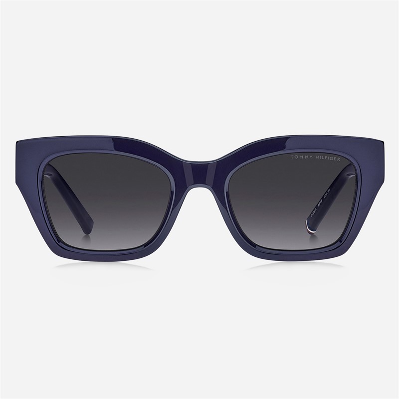 Tommy Hilfiger Womens Square Sunglasses Blue