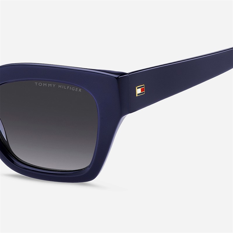 Tommy Hilfiger Womens Square Sunglasses Blue