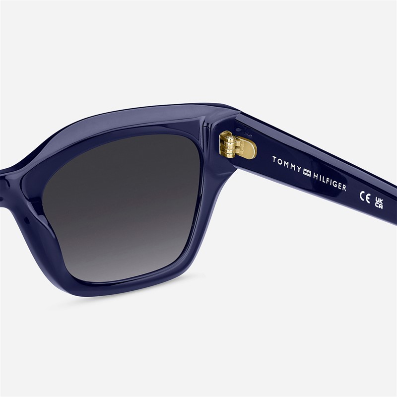 Tommy Hilfiger Womens Square Sunglasses Blue
