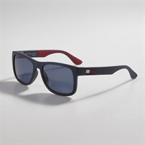 Tommy Hilfiger Mens Rectangular Sunglasses Blue/Red Blue Red