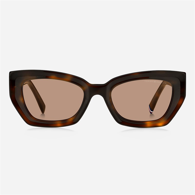 Tommy Hilfiger Womens Square Sunglasses Havana 2