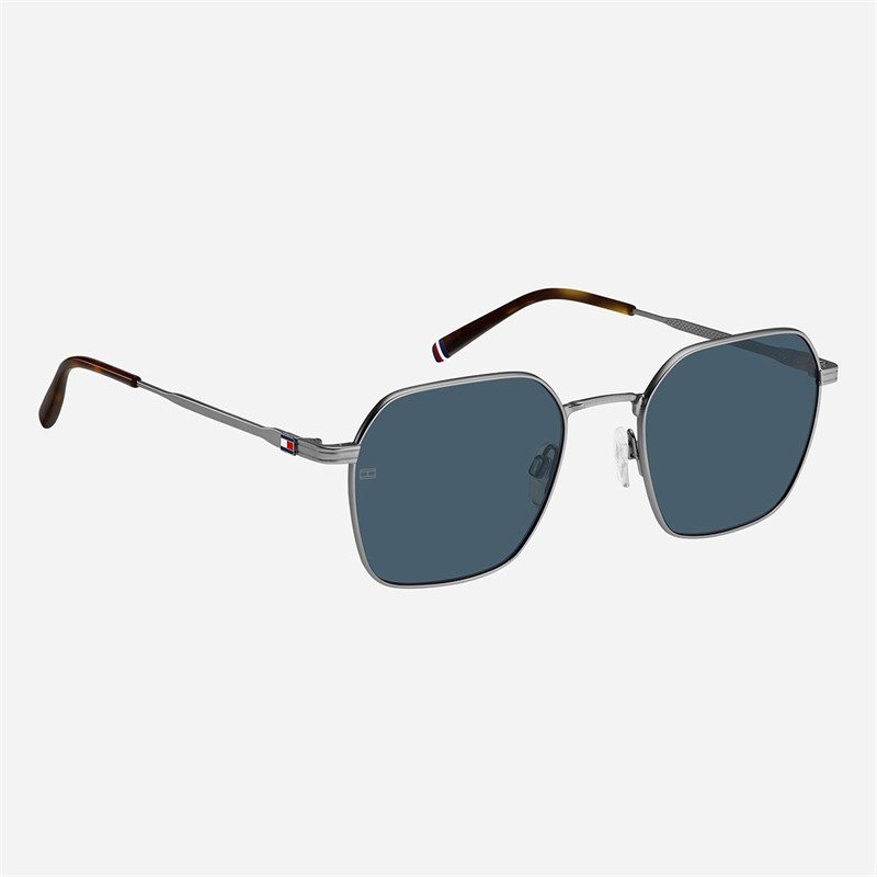 Tommy Hilfiger Mens Geometrical Sunglasses Matte Ruthenium