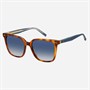 Tommy Hilfiger Womens Square Sunglasses Red Havana
