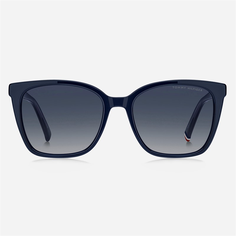 Tommy Hilfiger Womens Rectangular Sunglasses Blue