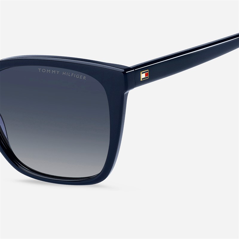Tommy Hilfiger Womens Rectangular Sunglasses Blue